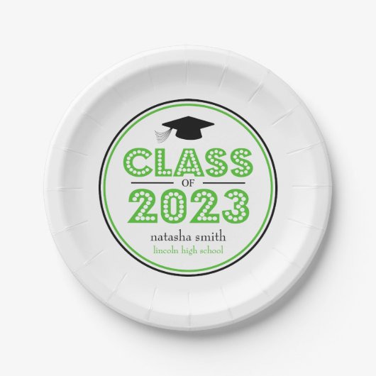 Klasse der Teller des Abschlusses 2023 (Limettengr (Vorderseite)