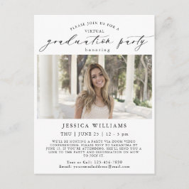 Klasse der VIRTUAL Graduation Party für das Foto 2 Postkarte