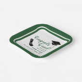 Klasse der Weißen und Grünen Glückwunsch Grad 2025 Pappteller (Gewinkelt)