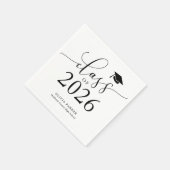 Klasse der White Graduation Party 2025 Serviette (Ecke)