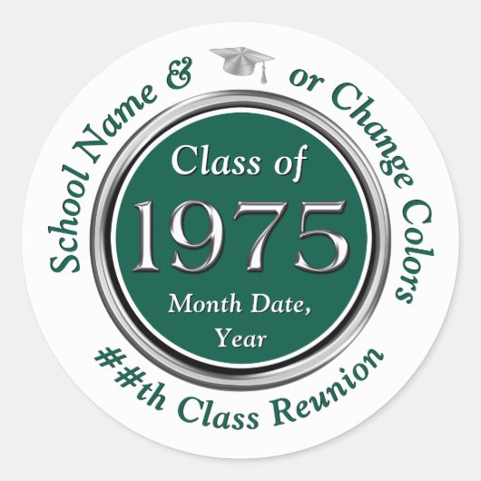 Klasse der Wiedersehen-Sticker oder des TRANSFER-D Runder Aufkleber (Vorderseite)