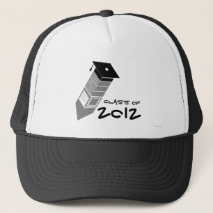 Klasse des 2012 Bleistift-Hut-Graus Truckerkappe