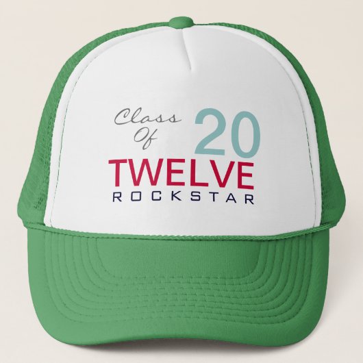 Klasse des 2012 ROCKSTAR Fernlastfahrer-Hutes Truckerkappe (Vorderseite)