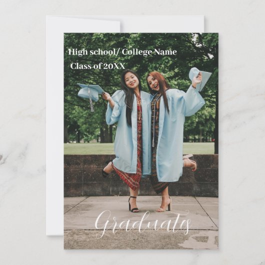 Klasse des 2023-Skripts Double Abschluss An Ankündigung (Vorderseite)