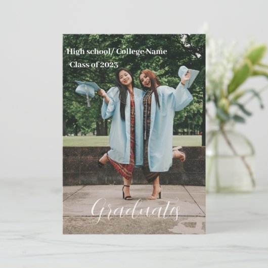 Klasse des 2023-Skripts Double Abschluss Ankündigung (Stehend Vorderseite)