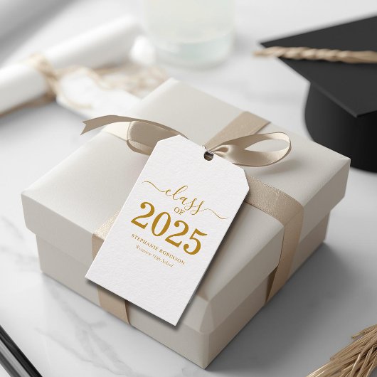 Klasse des 2025-Gold-Script-Abschlusses Geschenkanhänger