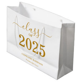 Klasse des 2025-Gold-Script-Abschlusses Große Geschenktüte