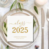 Klasse des 2025-Gold-Script-Abschlusses Serviette