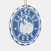 Klasse des 202X-Bowling-Teams Keramik Ornament (Rechts)