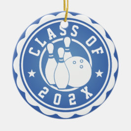Klasse des 202X-Bowling-Teams Keramik Ornament