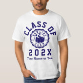 Klasse des 202X-Bowling-Teams T-Shirt (Vorderseite)