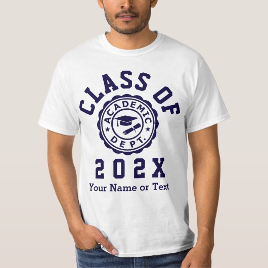 Klasse des 20XX-Abschlusses T-Shirt (Vorderseite)