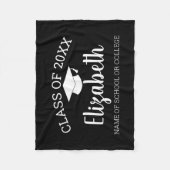 Klasse des 20xx-Graduate-Abschlusses Girly Script Fleecedecke (Vorderseite)