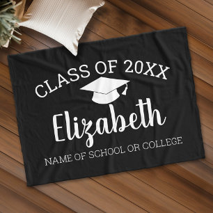 Klasse des 20xx-Graduate-Abschlusses Girly Script Fleecedecke