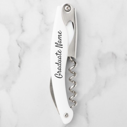 Klasse des 20XX Graduierungsparty Weinflaschenöffn Kellnermesser (Rückseite)
