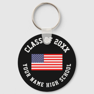 Klasse des 20xx-High-School-Abschlusses Amerikanis Schlüsselanhänger