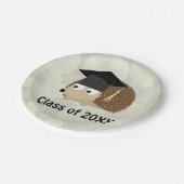 Klasse des 20XX-Igels Pappteller (Schrägansicht)