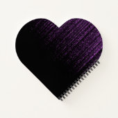 Klasse des Abschluss-Geschenks für Lila Glitzer in Notizblock (Rückseite)