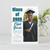 Klasse des Abschlussbildes Abschlussfeier Einladung (Stehend Vorderseite)