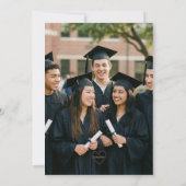 Klasse des Abschlussbildes Abschlussfeier Einladung (Rückseite)