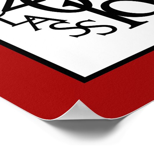 Klasse des Abschlusses 2019 Autograph Keepake Red Poster (Ecke)