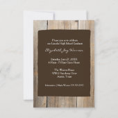 Klasse des Abschlusses 2019 Rustikales Foto Einladung (Rückseite)