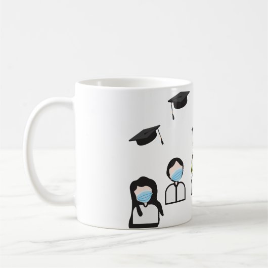 Klasse des Abschlusses 2020 Kaffeetasse (Links)