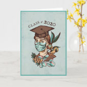 Klasse des Abschlusses 2020 Karte (Gelbe Blume)