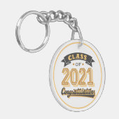 Klasse des Abschlusses 2021 Schlüsselanhänger (Vorderseite links)