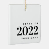 Klasse des Abschlusses 2022 Moderne Weihnachten Keramikornament (Rechts)