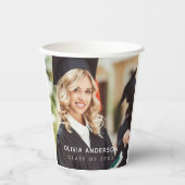 Klasse des Abschlusses 2024 Foto Pappbecher (Vorderseite)