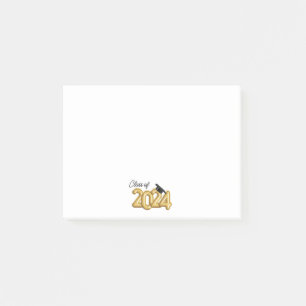 Klasse des Abschlusses 2024 Post-it Klebezettel