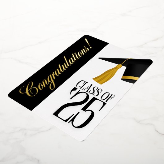Klasse des Abschlusses 2025 Foto Folieneinladung (Gedreht)