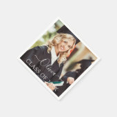 Klasse des Abschlusses 2025 Foto Serviette (Ecke)