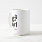 Klasse des Abschlusses 2025 Grad Zeremonie Party Kaffeetasse (Vorderseite Links)