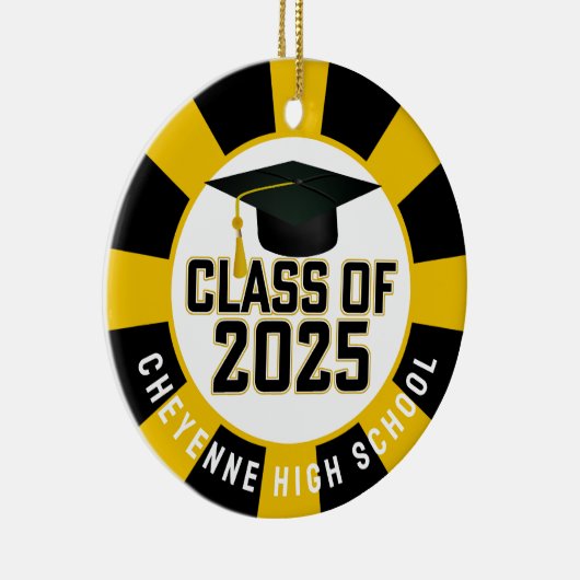 Klasse des Abschlusses 2025 (Name hinzufügen) Keramik Ornament (Rechts)