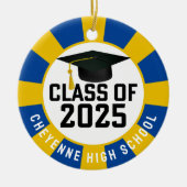 Klasse des Abschlusses 2025 (Name hinzufügen) Keramik Ornament (Vorne)