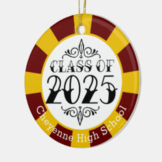 Klasse des Abschlusses 2025 (Name hinzufügen) Keramik Ornament