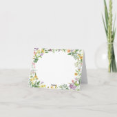 Klasse des Abschlusses 2025 Wildblume Dankeskarte (Rückseite)