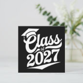 Klasse des Abschlusses 2027 Einladung (Stehend Vorderseite)