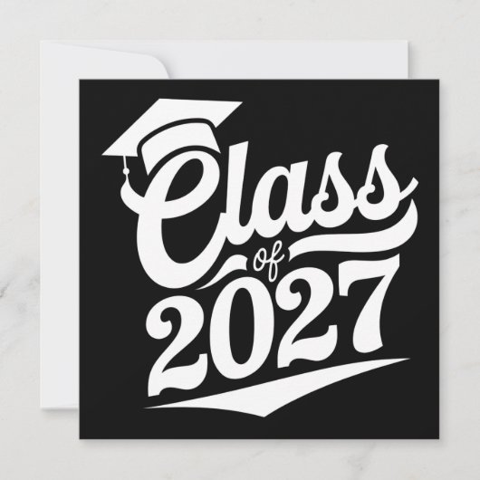 Klasse des Abschlusses 2027 Einladung (Vorderseite)
