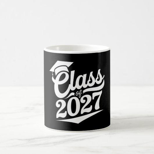Klasse des Abschlusses 2027 Kaffeetasse (Mittel)