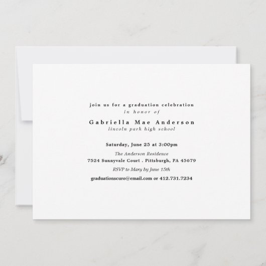 KLASSE DES Abschlusses ABSCHLUSS 2017 Einladung (Rückseite)