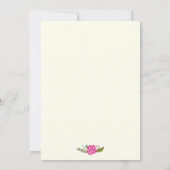 Klasse des Abschlusses an der Grenze zu Rosa und A Einladung (Rückseite)