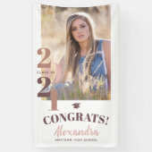 Klasse des Abschlusses "Blush Vertical Foto" Banner (Vertikal)