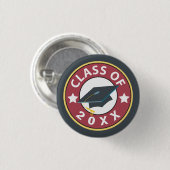 Klasse des Abschlusses Button (Vorne & Hinten)