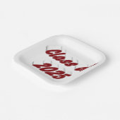 Klasse des Abschlusses der burgundy-Tyoographie 20 Pappteller (Gewinkelt)