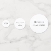 Klasse des Abschlusses der Gelben Sonnenblumen 202 Konfetti (Rückseiten)