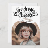 Klasse des Abschlusses der HOCHSCHULE 2025 Ankündigung (Vorderseite)