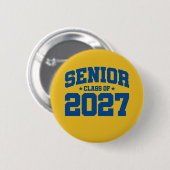 Klasse des Abschlusses der Oberstufe 2027 Senior 2 Button (Vorne & Hinten)